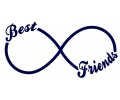  Oneindigheid tattoo voorbeeld Best Friends Forever